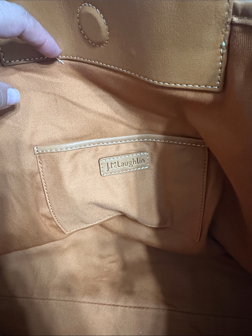 〰️ j. mclaughlin tote bag, like new - Picture 4 of 6